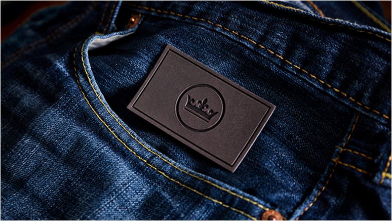 leather logo patch for denim and bags